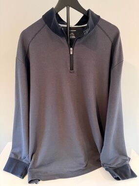 Van Heusen Men's Gray Quarter-Zip Sweater
